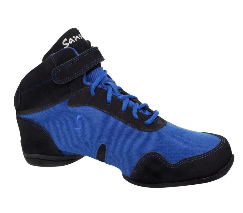 Skazz Boomelight, canvas sneakers - Black / blue