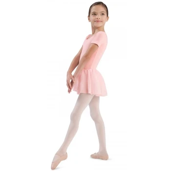 Bloch Tiffany, Short Sleeve Leotard with Skirt - Light pink
