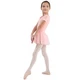 Bloch short sleeve leotard with skirt - Light pink