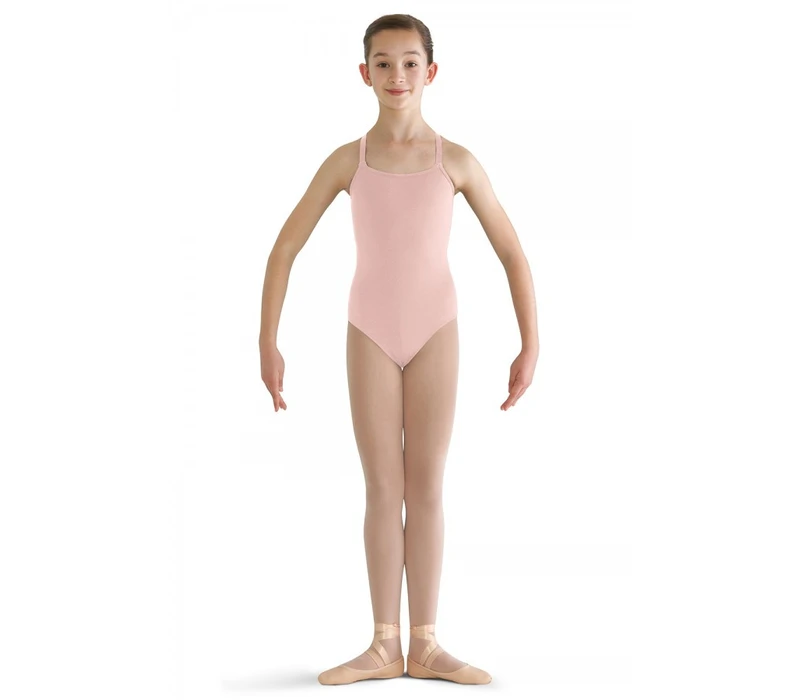 Bloch Pranay, adjustable strap camisole leotard - Light Pink Bloch