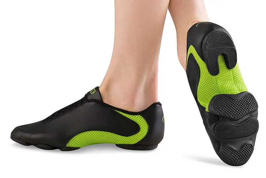 Bloch amalgam split sole jazz shoes/sneakers black and blue black green ￡6.30 thenationalherald.com