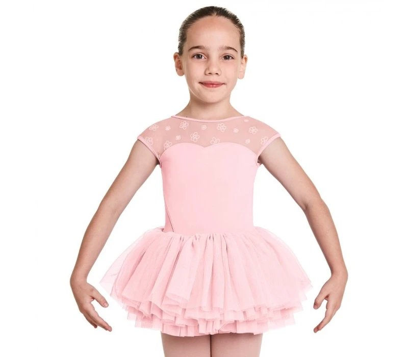 Bloch Bridine, leotard with tutu skirt for girls - Candy Pink Bloch