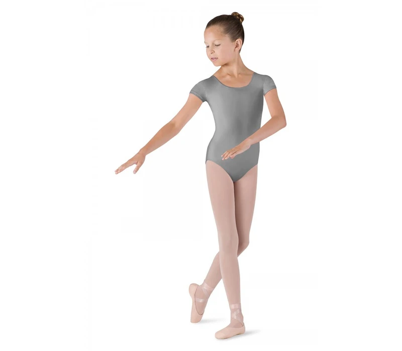 Bloch Dujour, short sleeve leotard - Grey Bloch