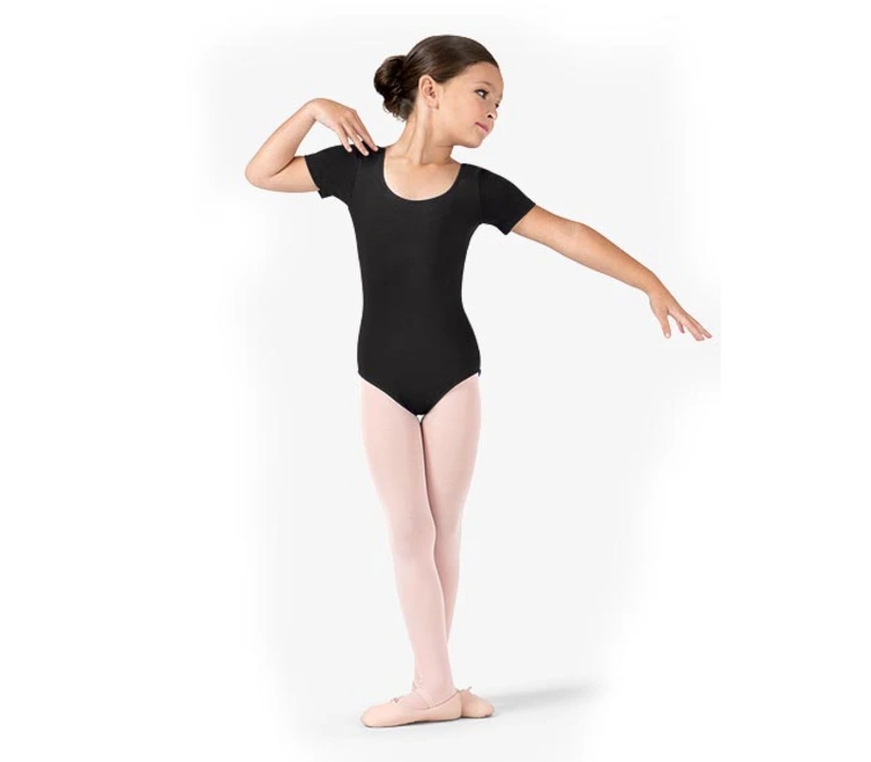 Bloch ballet, Short Sleeve Leotard - Black