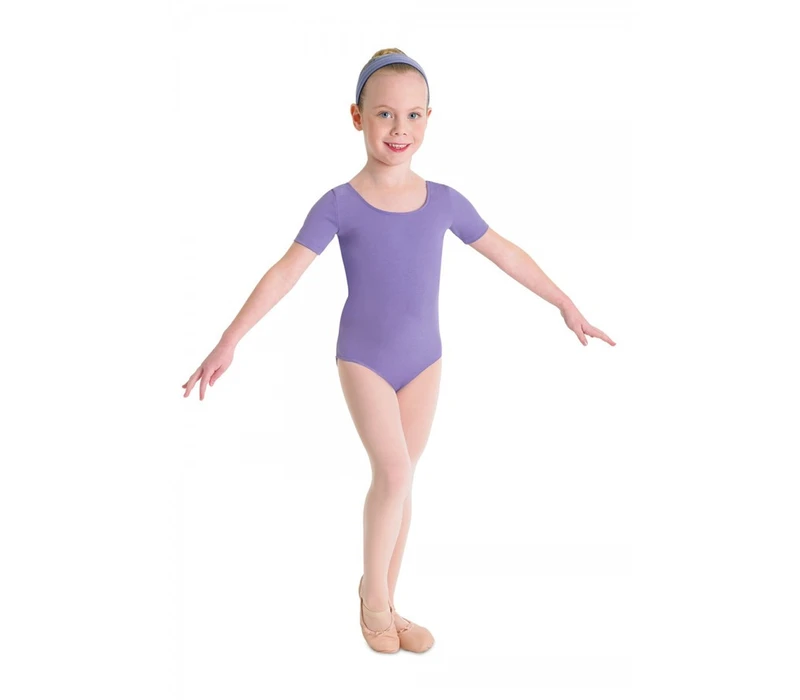 Bloch ballet, Short Sleeve Leotard - Lavender Bloch