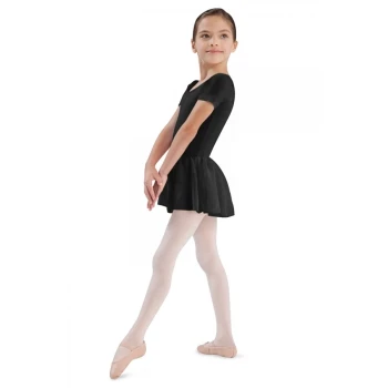 Bloch Tiffany, Short Sleeve Leotard with Skirt - Black