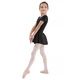 Bloch short sleeve leotard with skirt - Black