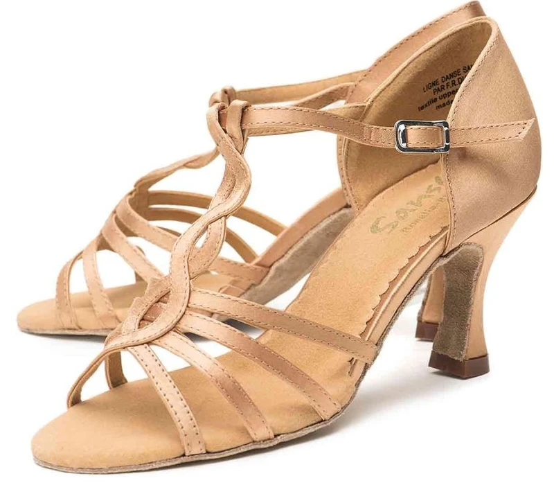 Sansha Juanita, ballroom dance shoes - Gold Sansha