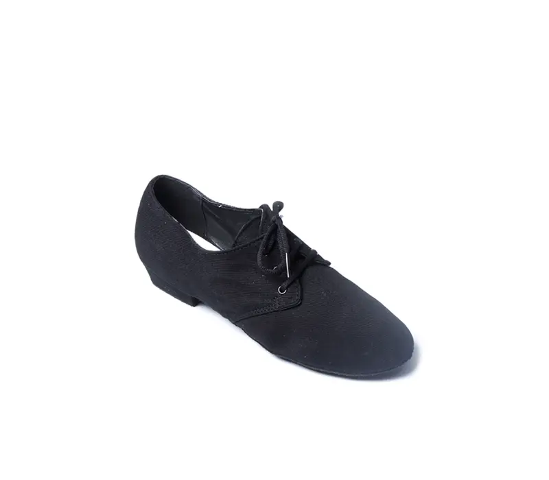 Sansha Cabaret, canvas jazz shoes - Black