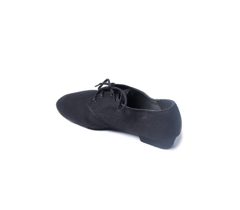 Sansha Cabaret, canvas jazz shoes - Black