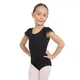 Capezio Glitter Rose Flutter, short sleeve leotard for girls