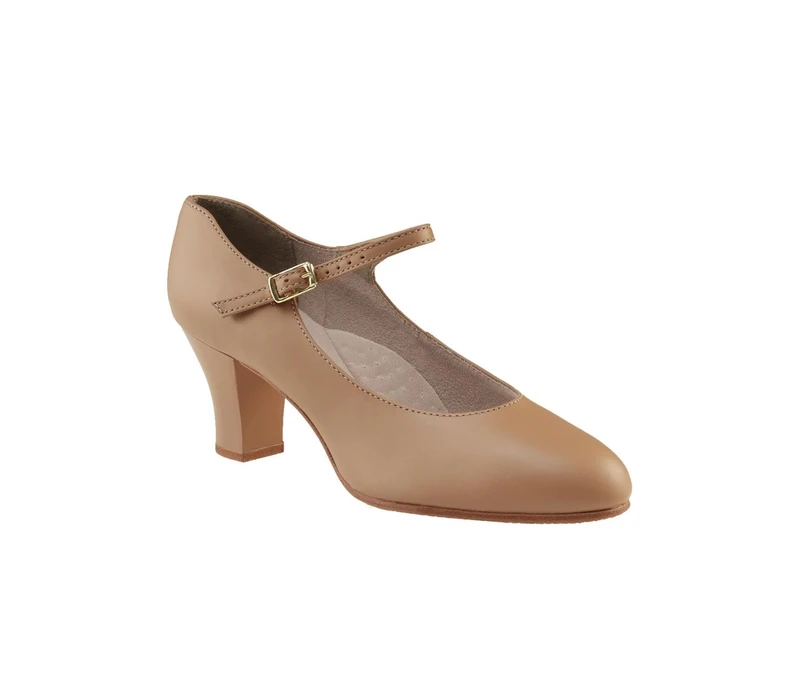 Capezio Student Footlight 2", character shoes - Caramel