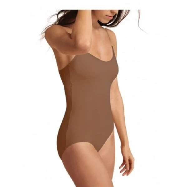 Capezio leotard with clear transition straps
