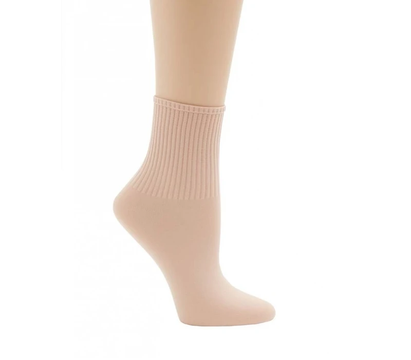 Capezio Ribbed sock, Kid’s Socks - Ballet pink Capezio