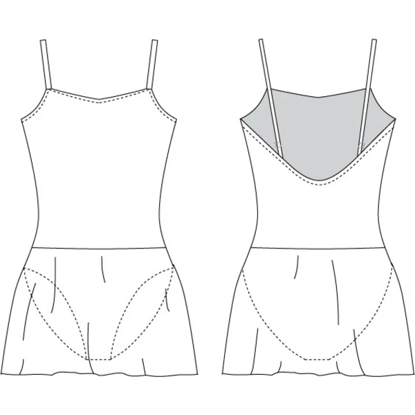 Capezio Camisole Dress, leotard with skirt