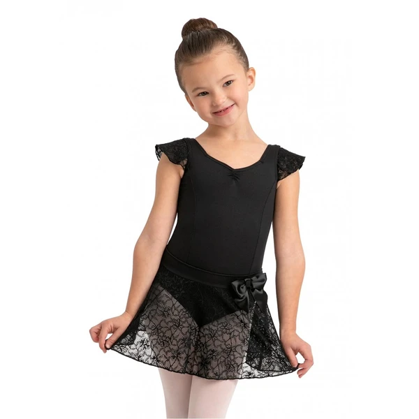 Capezio, lace skirt with elastic waistband