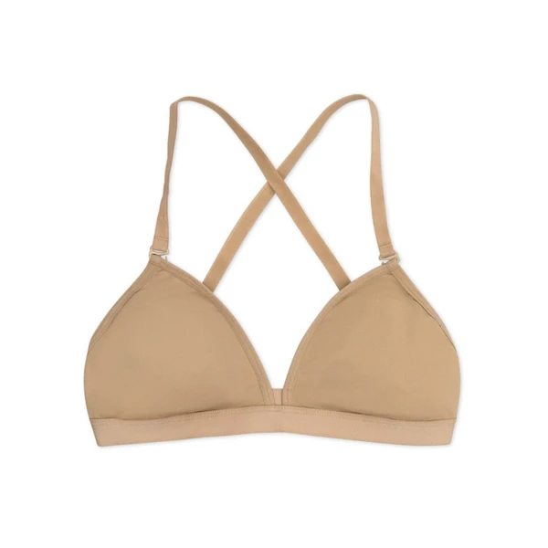 Capezio Deep Neck Clear Back, Women's Bra