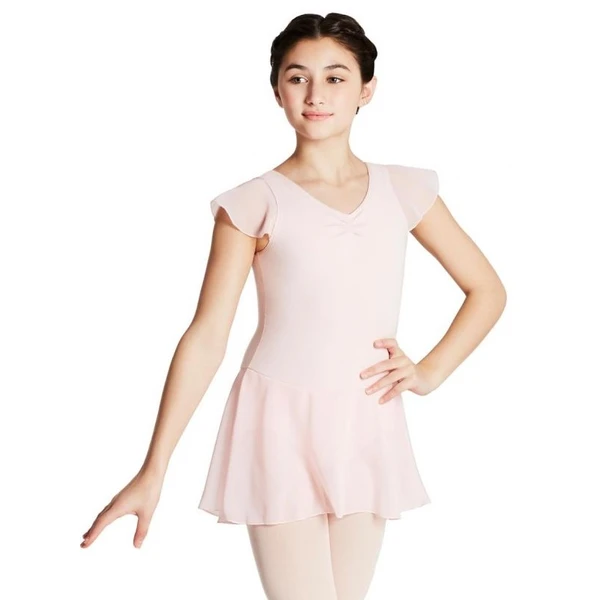 Capezio flutter sleeve dress, leotard with skirt