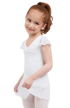 Capezio flutter sleeve dress, leotard with skirt