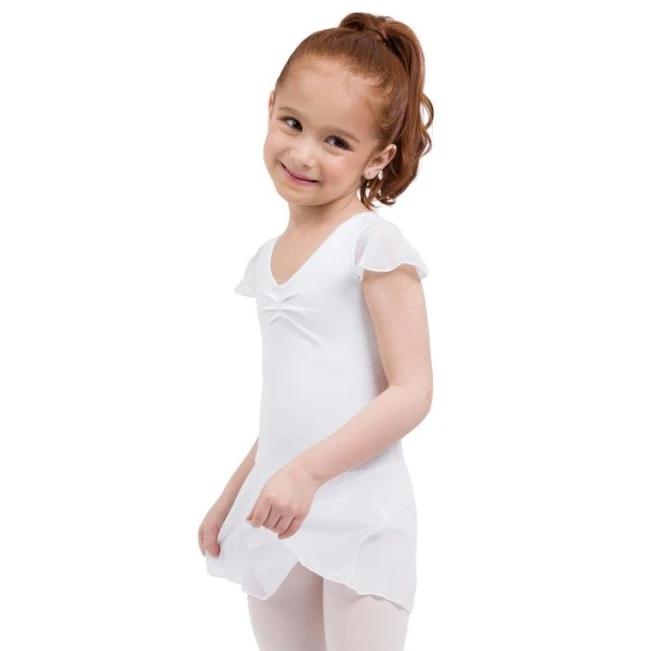 Capezio Flutter Sleeve Dress, Leotard with Skirt