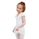 Capezio flutter sleeve dress, leotard with skirt - White