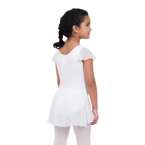 Capezio flutter sleeve dress, leotard with skirt