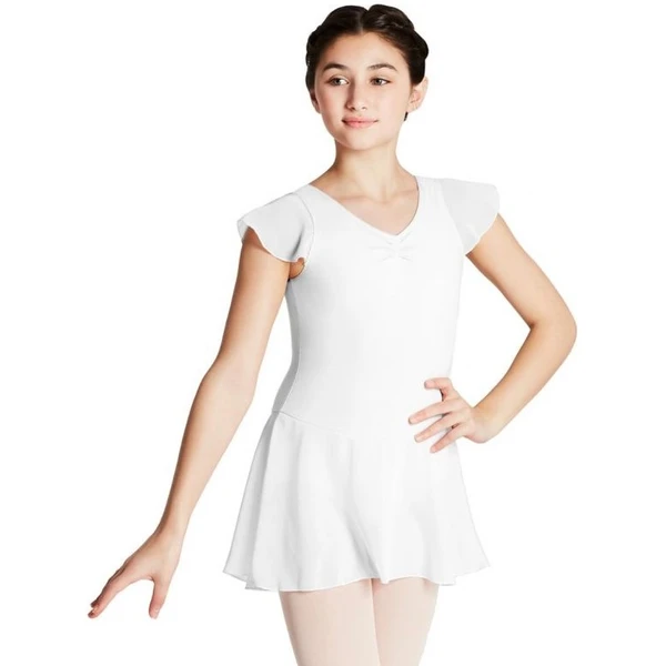 Capezio flutter sleeve dress, leotard with skirt