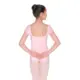 Capezio puff sleeve leotard with glittery shoulders