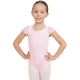 Capezio Glitter Rose Flutter, short sleeve leotard for girls