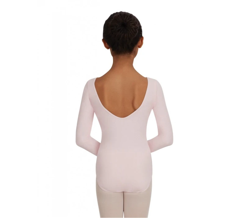 Capezio long sleeve leotard for children - Ballet pink Capezio