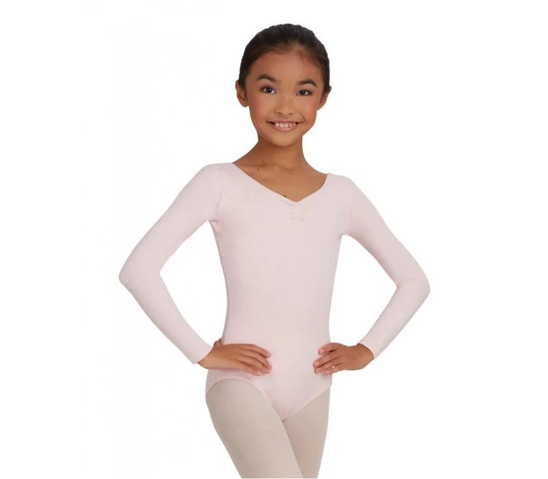 Capezio long sleeve leotard for children - Ballet pink Capezio