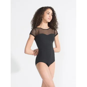 Capezio Meryl Mesh Yoke Short Sleeve, ballet leotard