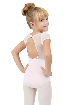 Capezio puff sleeve keyhole back children´s leotard