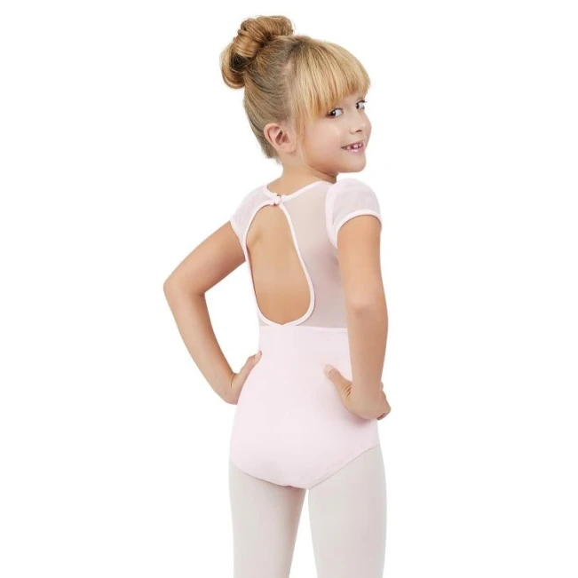 Capezio Puff Sleeve Keyhole Back Leotard for Kids Capezio Puff Sleeve Keyhole Back Leotard for Kids