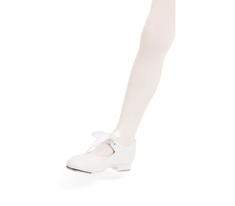 Capezio Shuffle, tap shoes for children - White