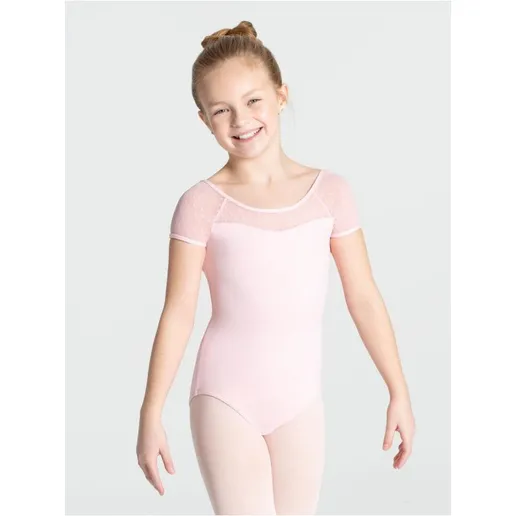 Capezio swiss dot keyhole back, leotard for kids