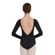 Capezio V neck long sleeve leotard