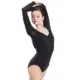 Capezio V neck long sleeve leotard