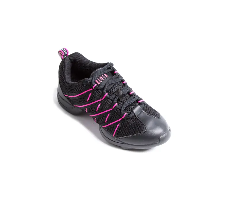 Bloch Criss Cross sneakers for children - Black/Pink
