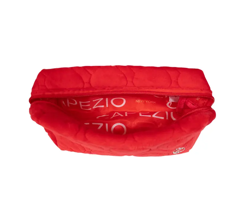 Capezio, Cosmetic Bag with Hearts - Red Capezio
