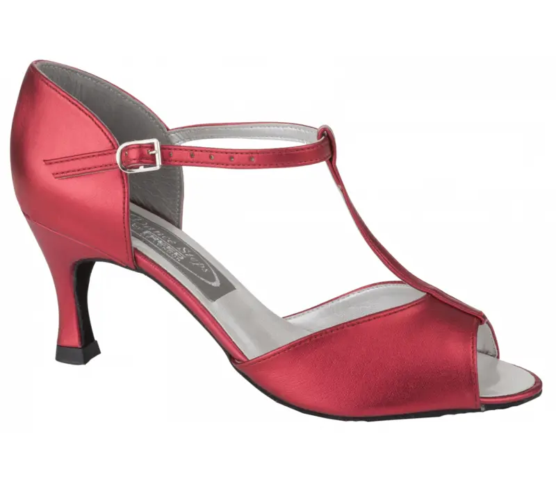 Freed of London Jade, ballroom shoes - Red Freed