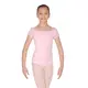 Capezio puff sleeve leotard with glittery shoulders