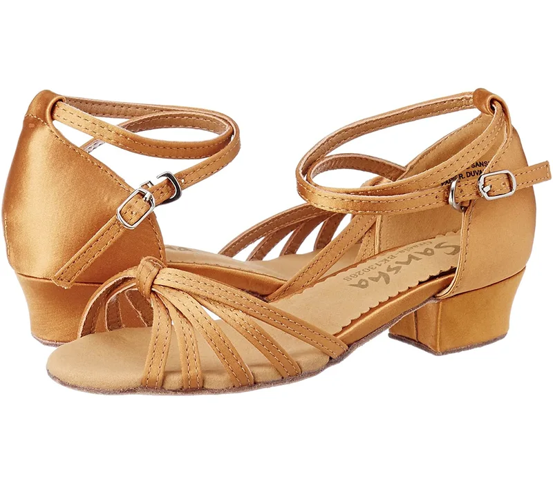 Sansha Gracia BK13026S, ballroom dance shoes - Tan Sansha