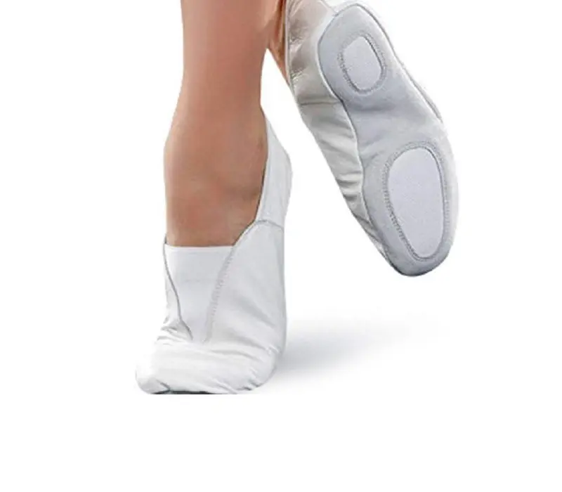 Women's leather gym shoes - White