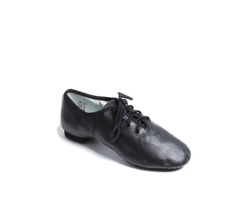 Dansez Vous Leo, leather jazz shoes for children - Black