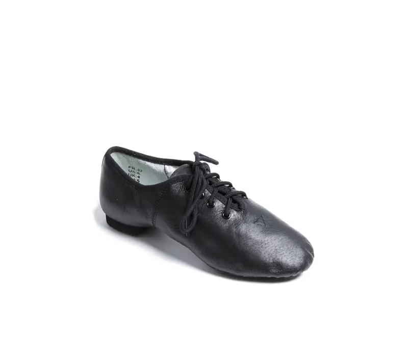 Dansez Vous Leo, leather jazz shoes - Black