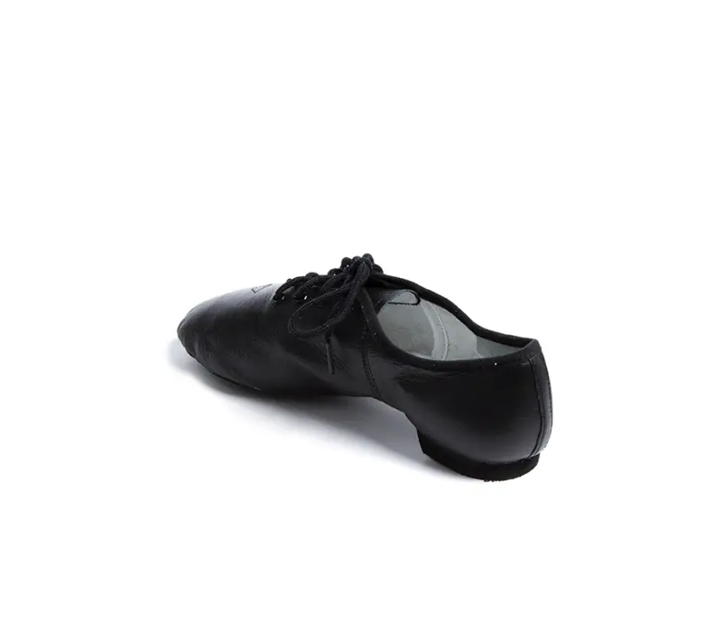 Dansez Vous Leo, leather jazz shoes for children - Black
