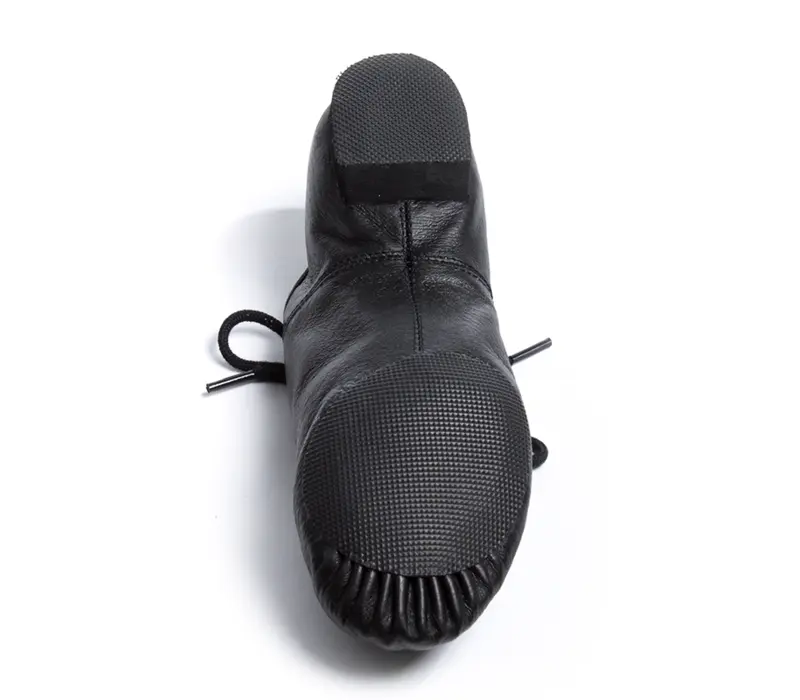 Dansez Vous Leo, leather jazz shoes for children - Black