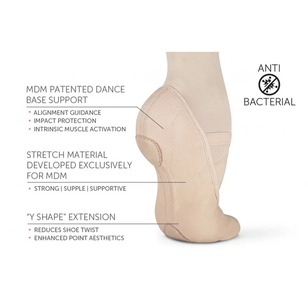 Intrinsic Profile 2.0, elastic ballet slippers for flat feet, adults 