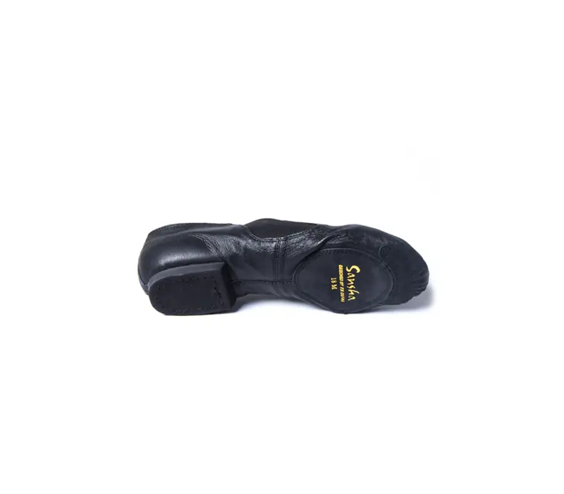 Sansha Moderno, leather jazz shoes - Black